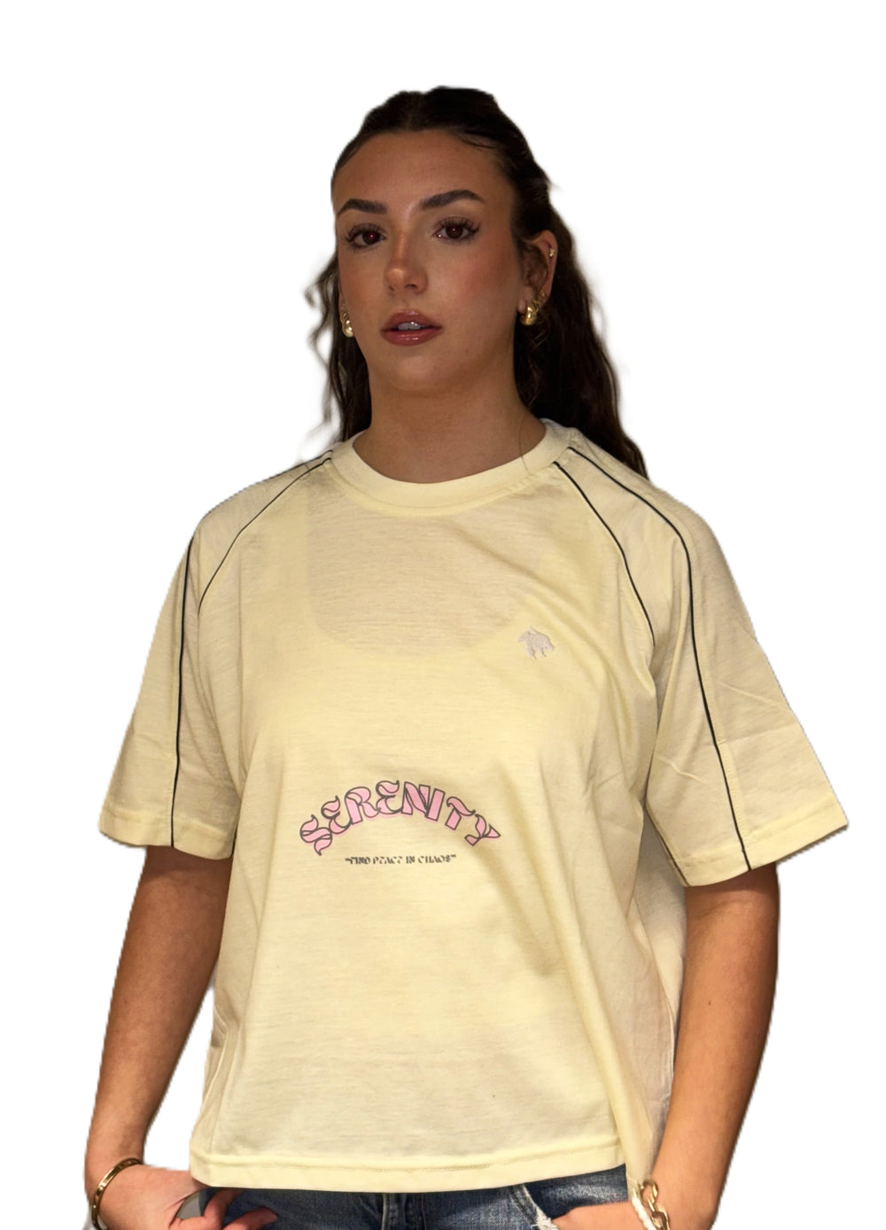 Baggy Fit Tee, Cream