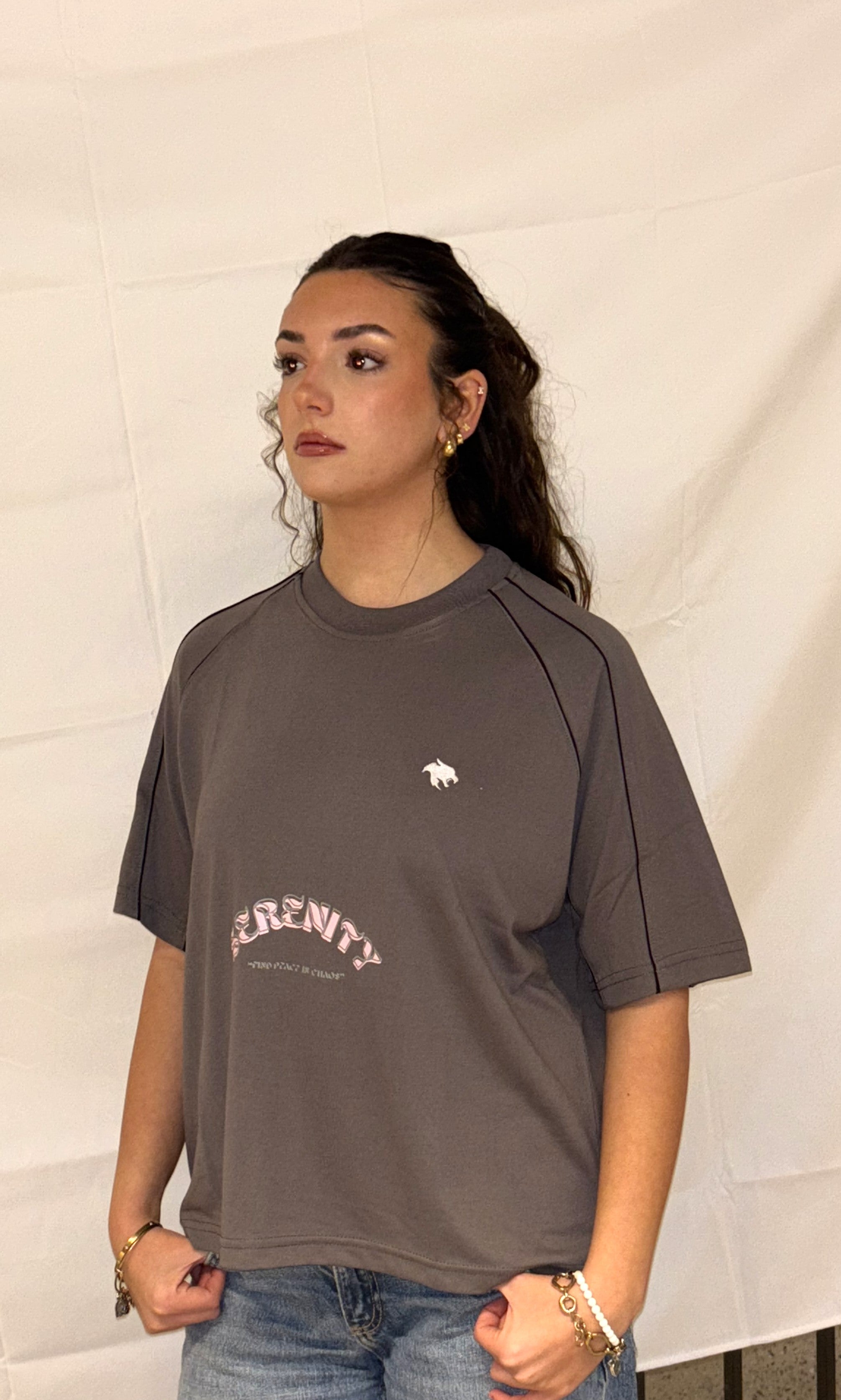 Baggy Fit Tee, Grey