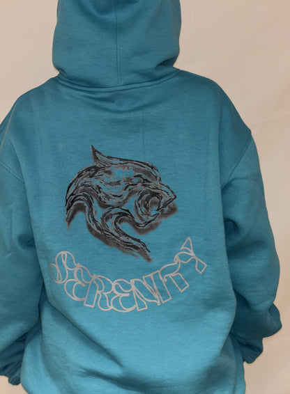 Baggy Fit Hoodie, Blue